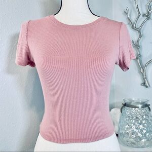 Pink Crop Top